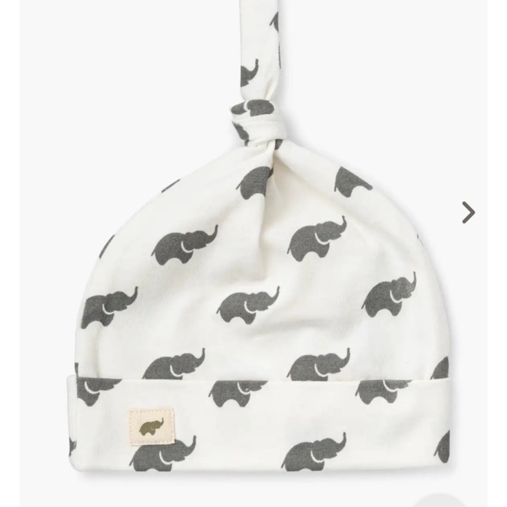 Elephant top knot hat